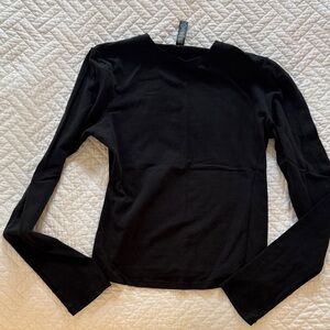 Skims black tee long sleeve